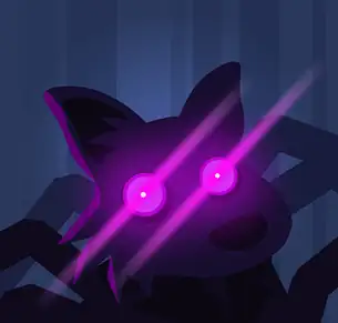 A terrifying creature lurking in the haunted mansion